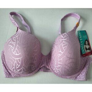 Vanity Fair Body Shine Full Coverage Underwire Bra Lavender Size 36DD 75298 NWT